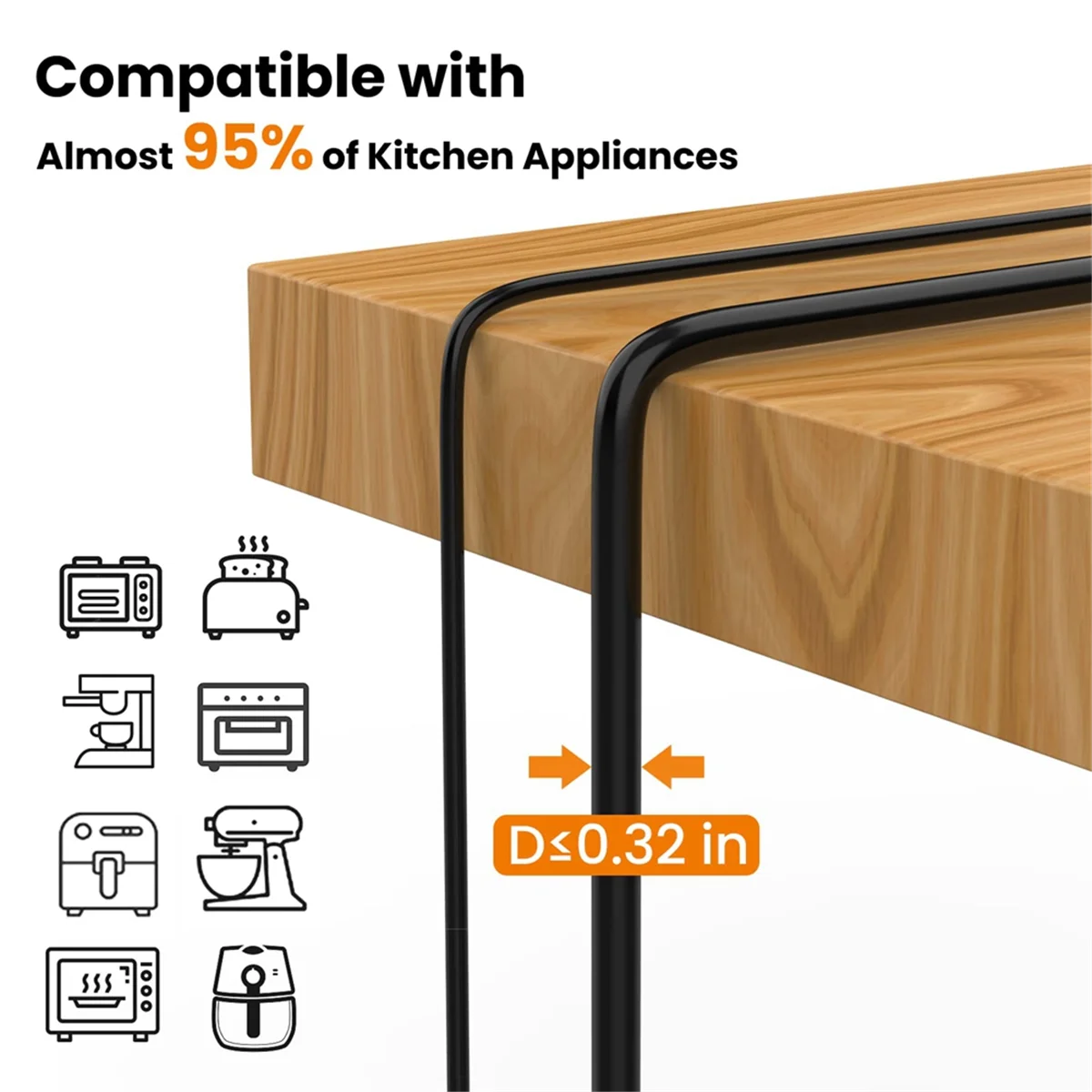 6 Pack Appliance Cord Organizer Stick on W3798