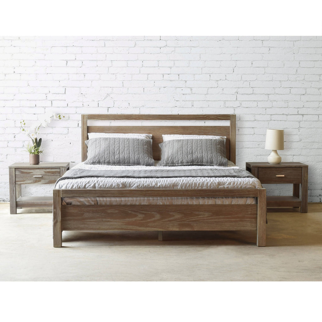 Queen Platform Bed Acacia D20365