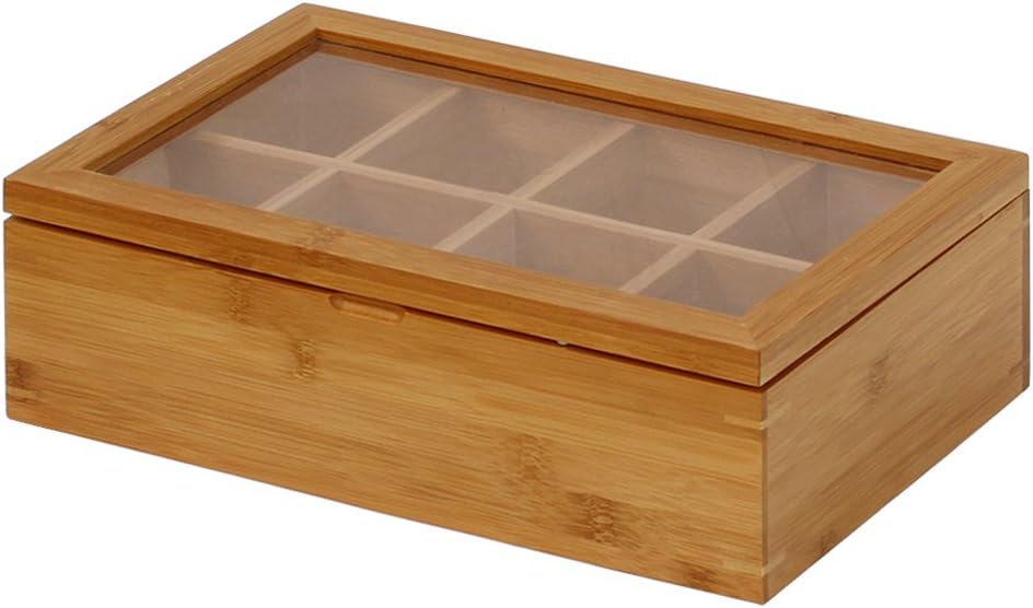 Natural Bamboo Tea Box 12 Inch C174382