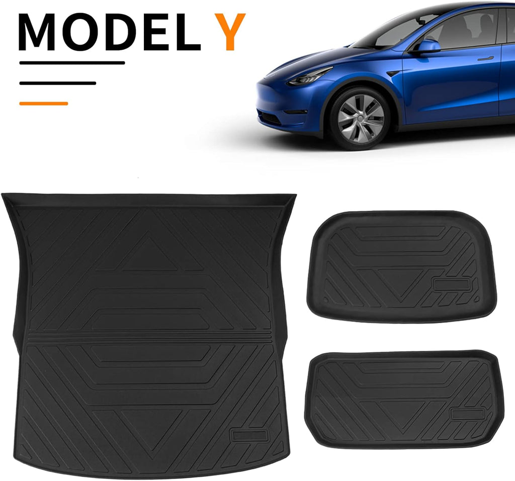 Tesla Model Y Trunk Mats Cargo Liners Floor Mats All Weather M41565
