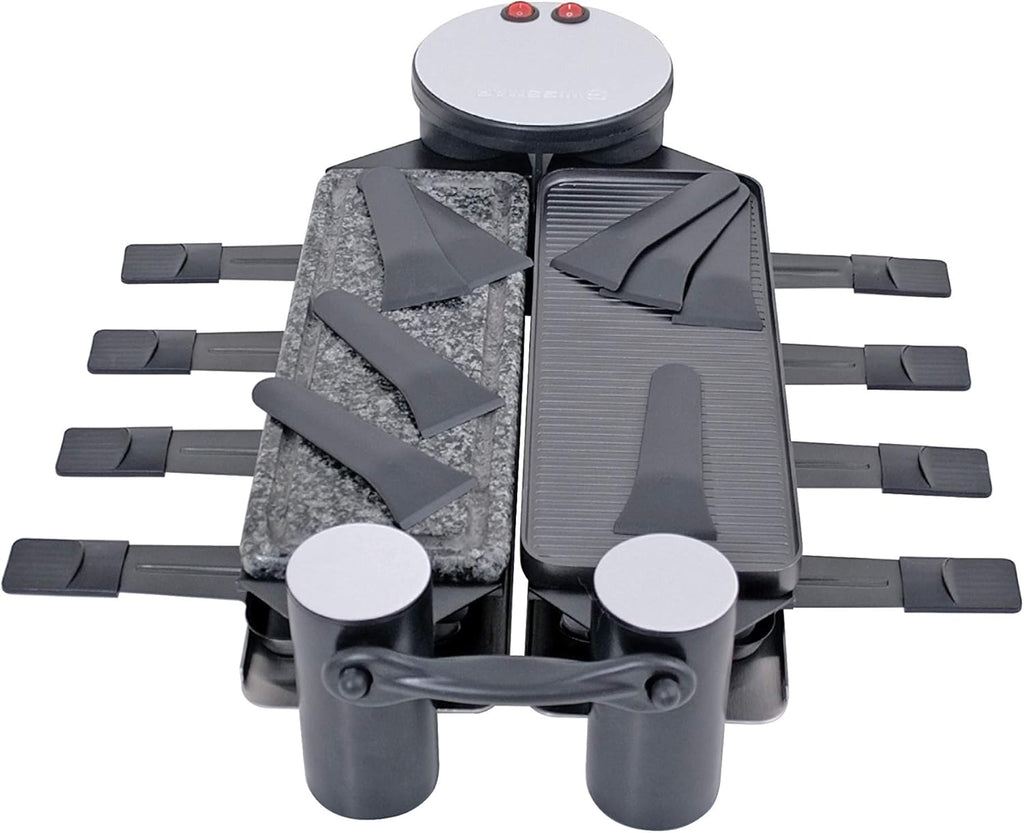 8 Person Swivel Raclette Cast Aluminum Grill M974