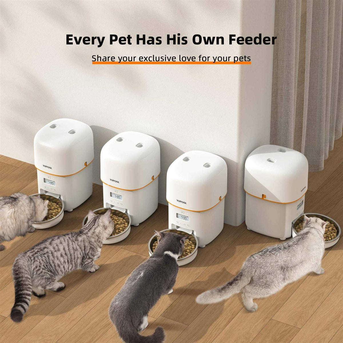 Automatic Cat Feeders 8cup/68oz Cat Food Dispenser P5903