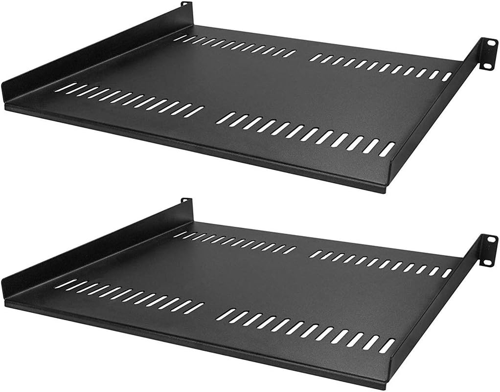 19'' Wide Fixed Shelf for Server Cabinet, 2 Pack Y668015