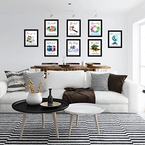 8 X10 Unframed Motivational Wall Art Poster, Set of 8 C561261