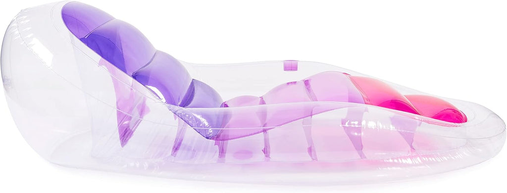 Translucent Inflatable Pool Float with Cup Holder V9968