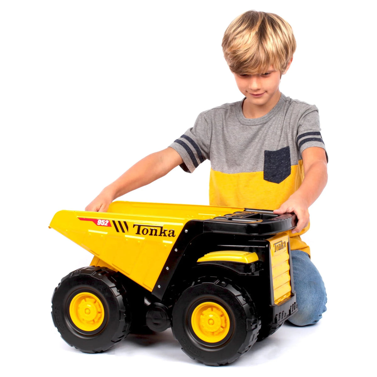 Yellow Steel Dump Truck A209356