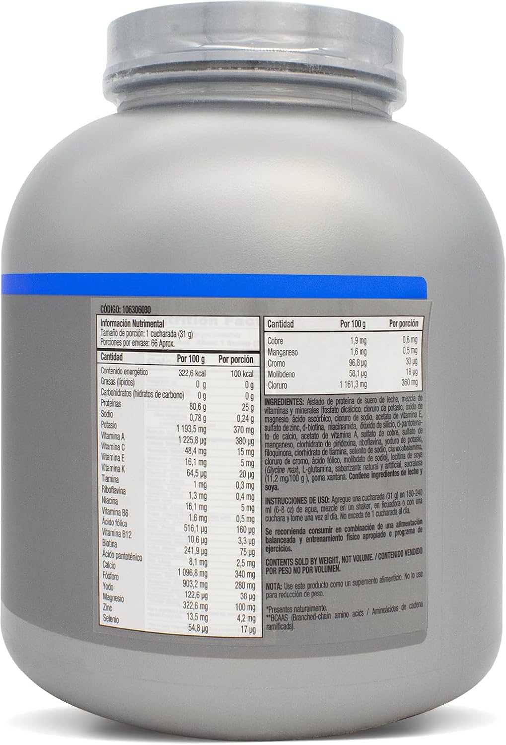 Creamy Vanilla Whey Protein Isolate J73214