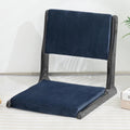 Dark Blue Upholstered Foldable Floor Chair A2120
