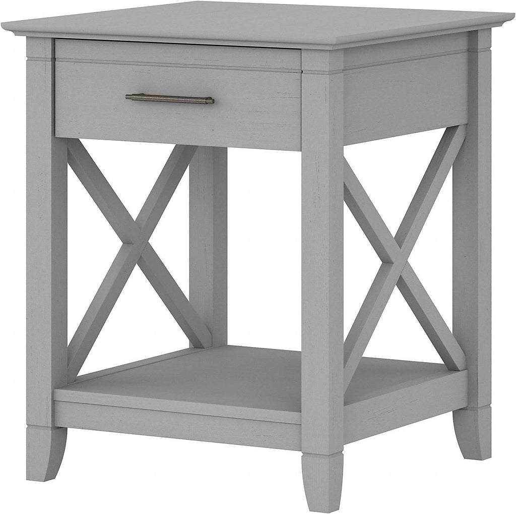 Cape Cod Gray End Table with Storage P333