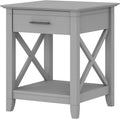 Cape Cod Gray End Table with Storage P333
