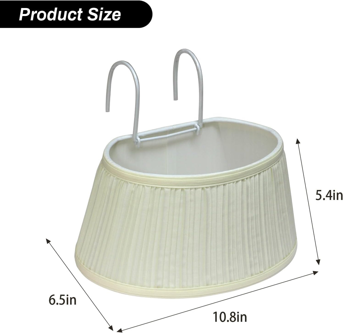 Bed Reading Light with Adjustable Hook and Fabric Shade D7127