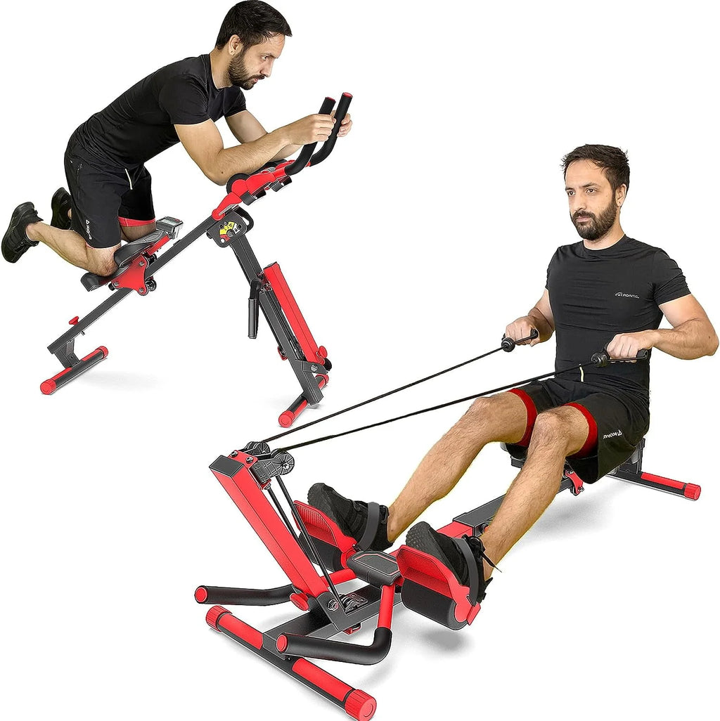 4 in 1 Rowing Machine with Adjustable Resistance Bands E565337