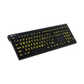 Yellow on Black American English Keyboard Z156096