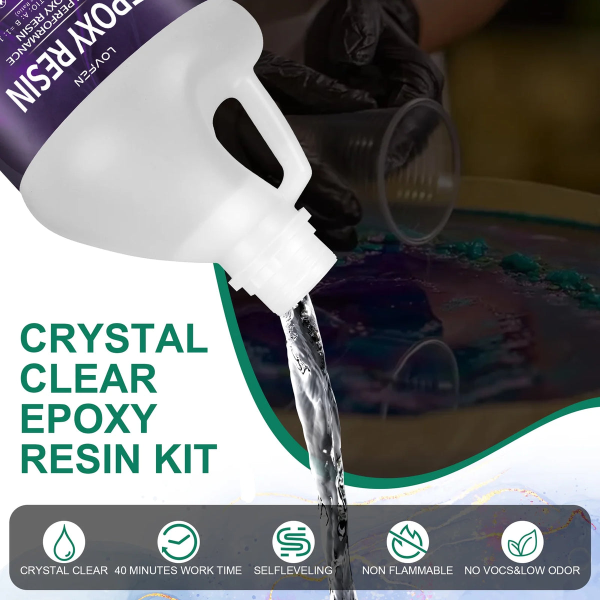 2 Gallon Crystal Clear Epoxy Resin R51489