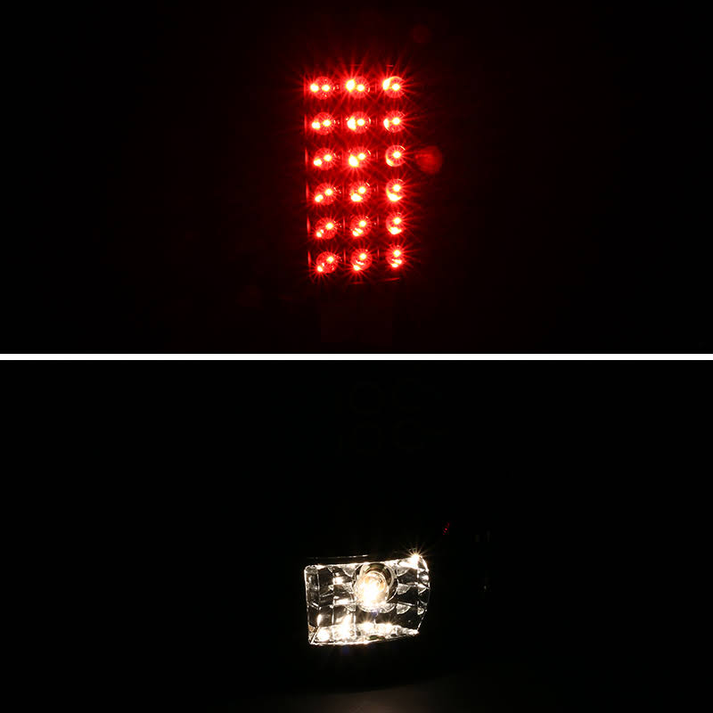 Black LED Tail Lights E59065