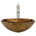 Brushed Nickel Vessel Faucet Ensemble Y8436
