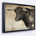 Multi Color Framed Canvas Animal Art Q5614