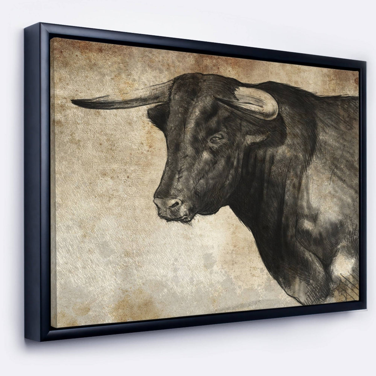 Multi Color Framed Canvas Animal Art Q5614