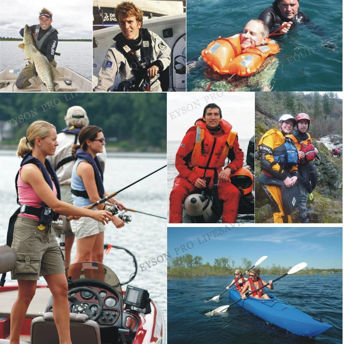 Manual Inflatable Life Jacket PFD Black A534521