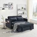 Black Velvet Pull Out Sofa Bed W393