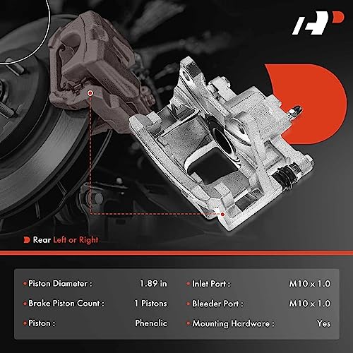 Disc Brake Caliper Assembly with Bracket Rear Driver and Passenger V47417