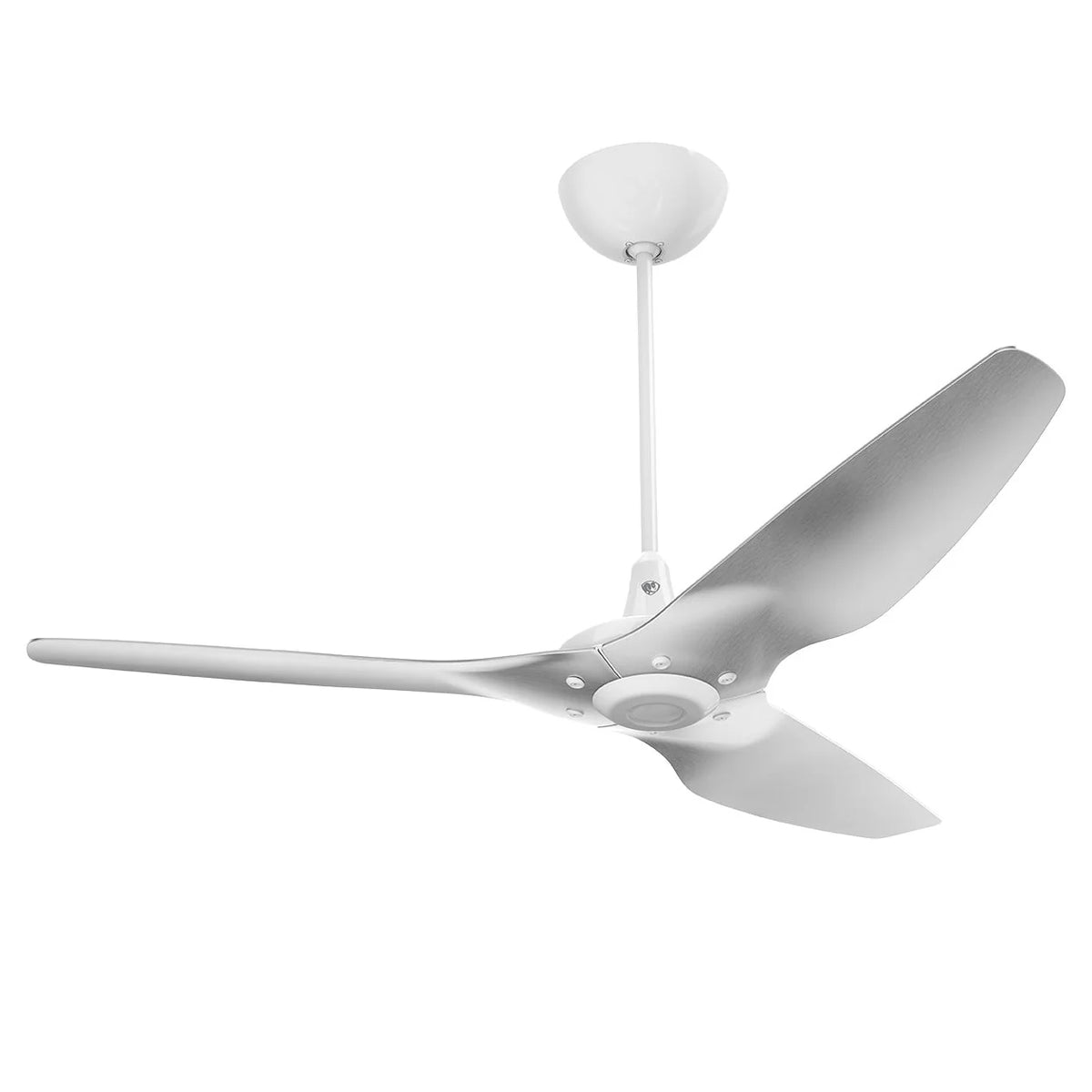 60 Ceiling Fan with Brushed Aluminum Blades and White Finish X24738
