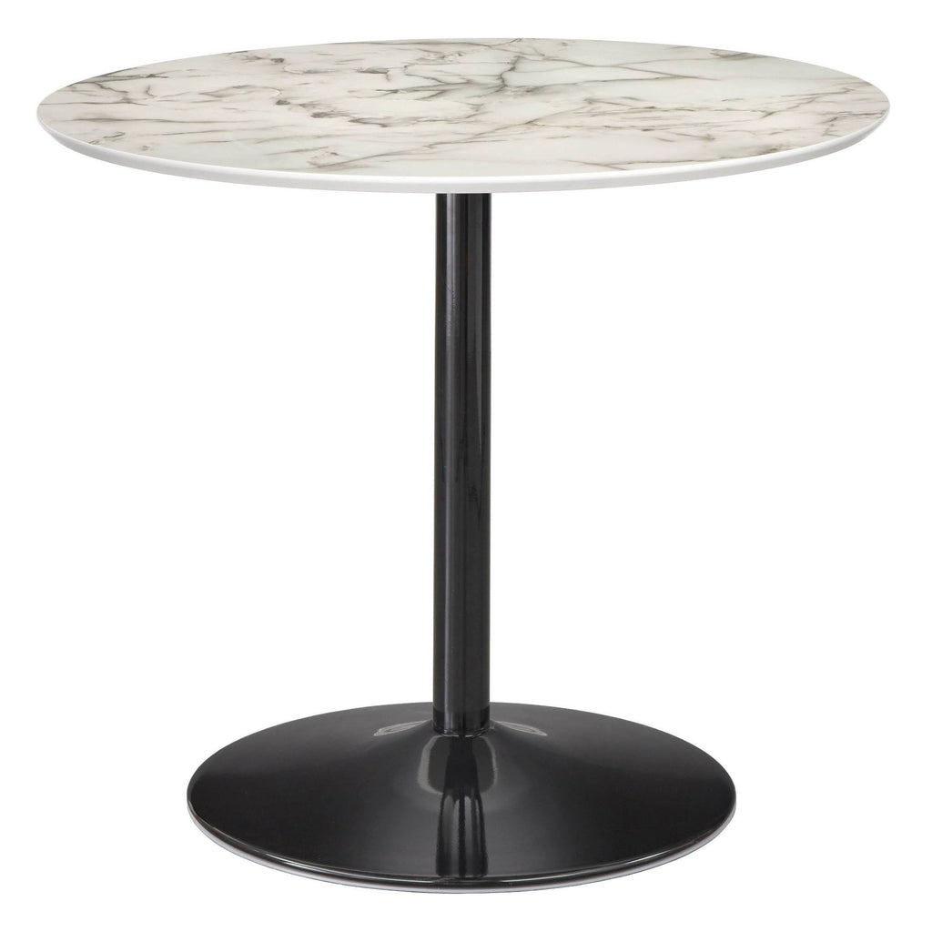 Round Faux Marble Dining Table H5365