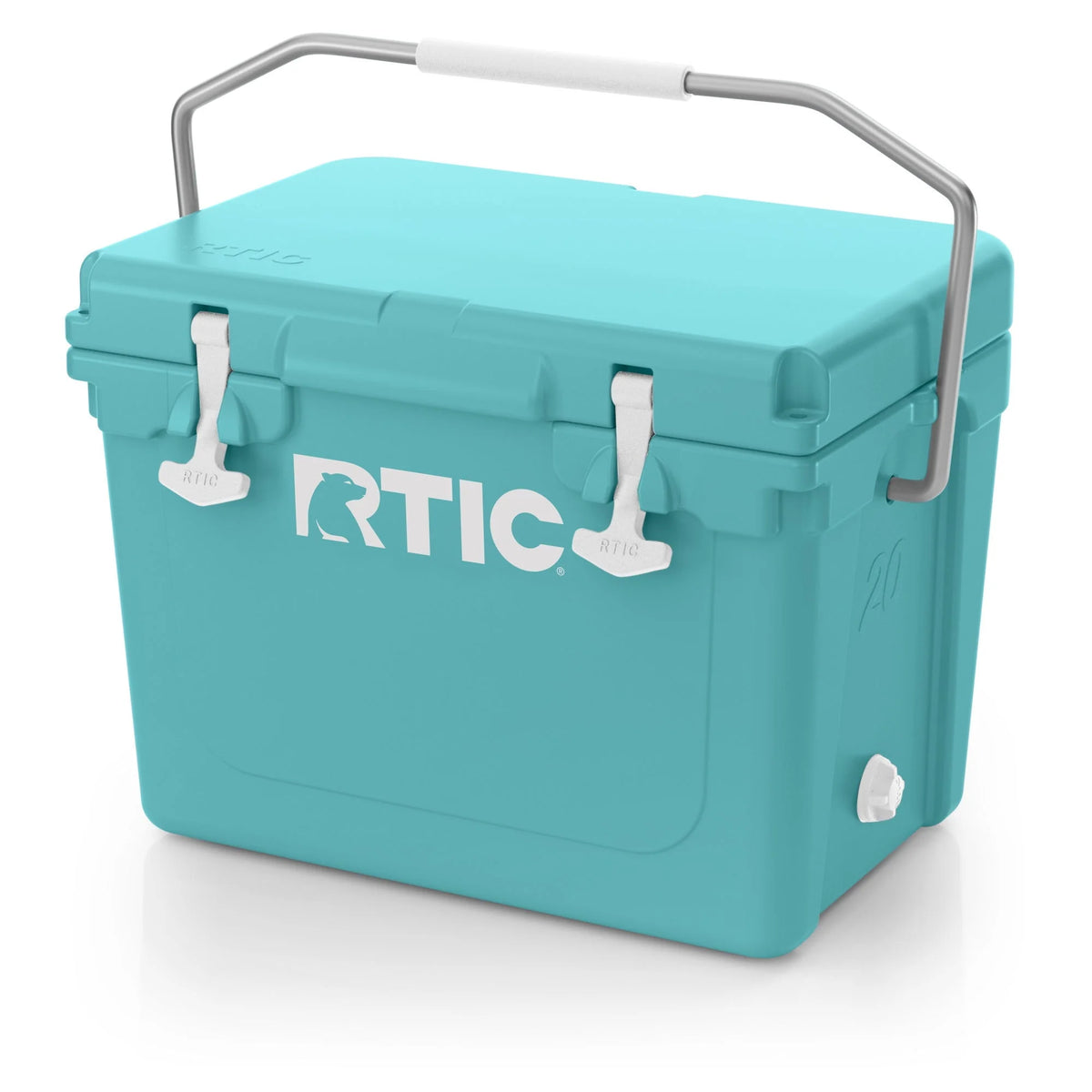 White 20 QT Rotomolded Hard-Sided Ice Chest Cooler J7768