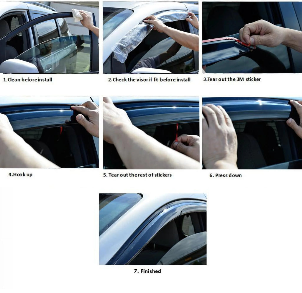 Acrylic Window Visor Sun Rain Deflector Guard N158363