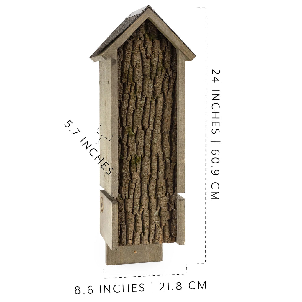 Rustic Handmade Bat House with Bat Attractant X907