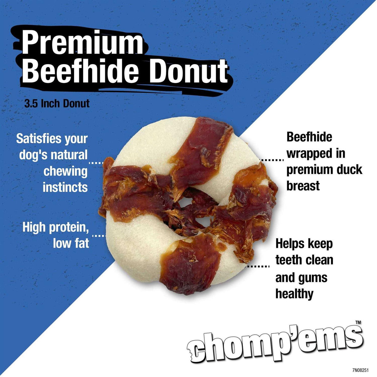 Beefhide Donut with Duck X38023