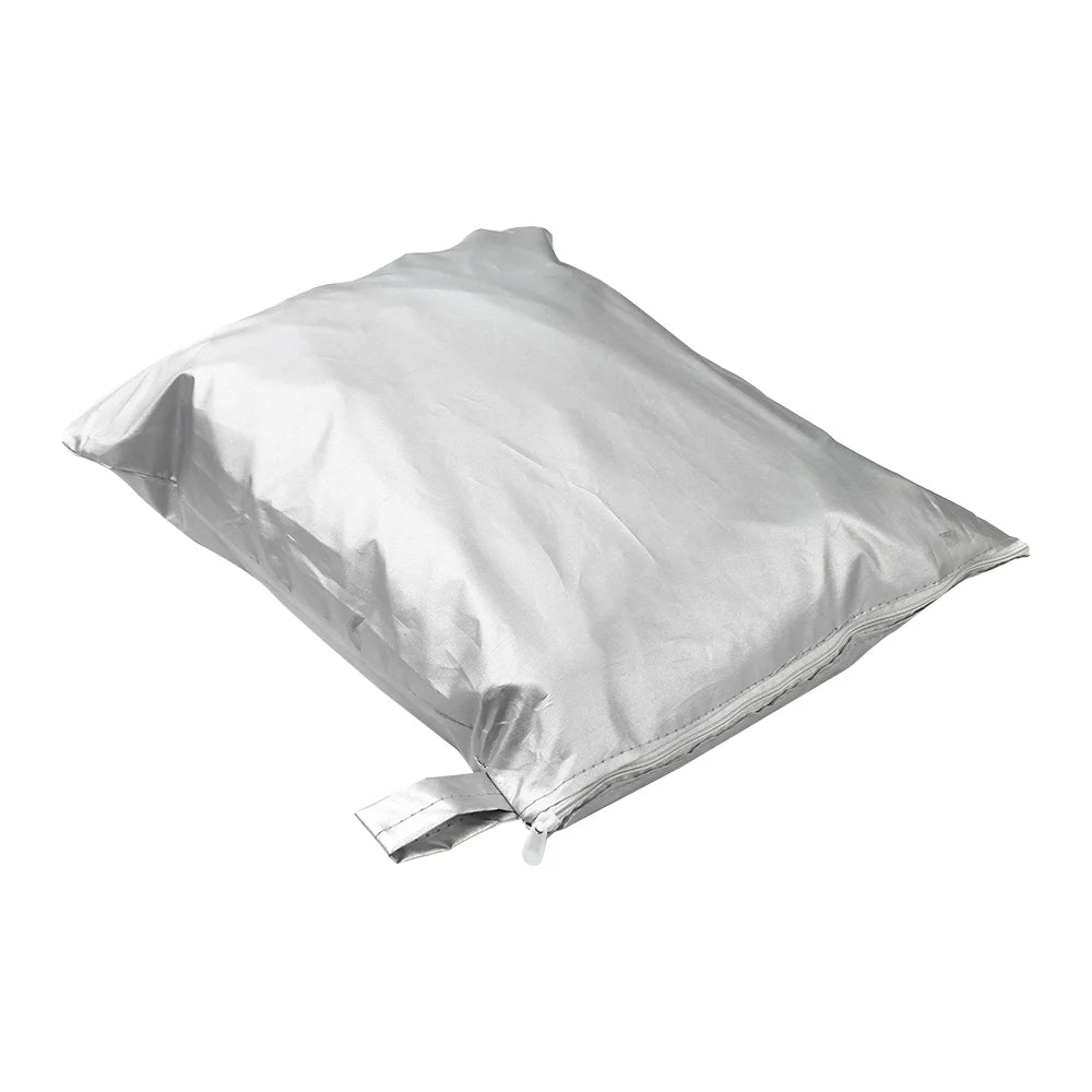 Boat Cover Waterproof Heavy Duty 300D Oxford Fabric Silver Reflective 20-22FT Q76905