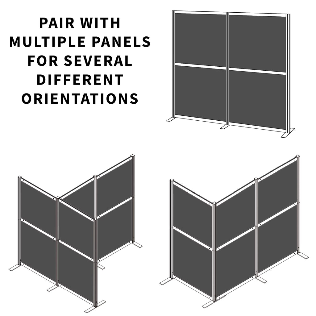 T-Shaped Modular Wall System, 4 PET Panels I244357