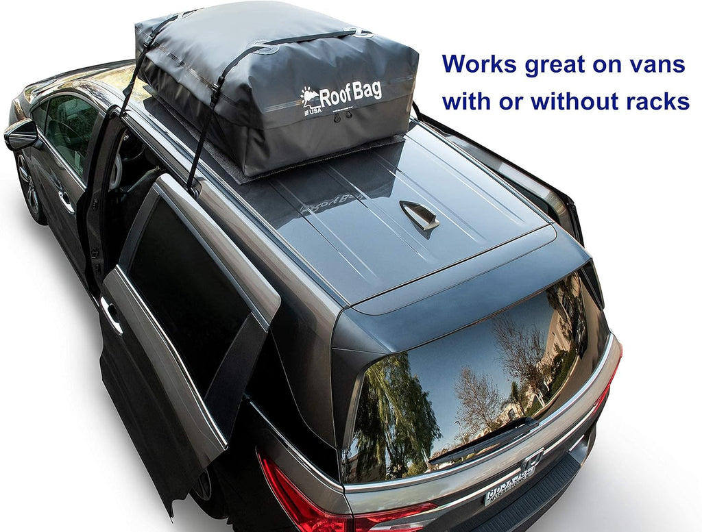 11 Cubic Feet Waterproof Rooftop Cargo Carrier with Straps and Storage Bag S300