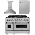 48 in. Dual Fuel Range, Range Hood and Dishwasher G85879