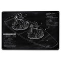 Blackboard Patent Wakeboard Metal Sign Decor B436884