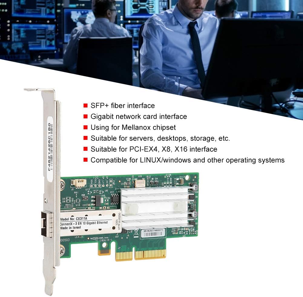 10 Gigabit SFP Fiber Optic Network Card X70560
