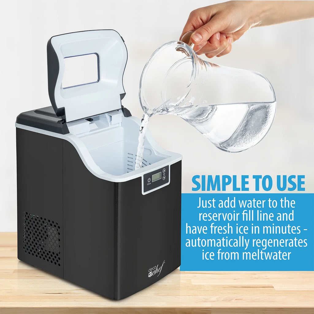 44LB Countertop Ice Maker, Black T1580