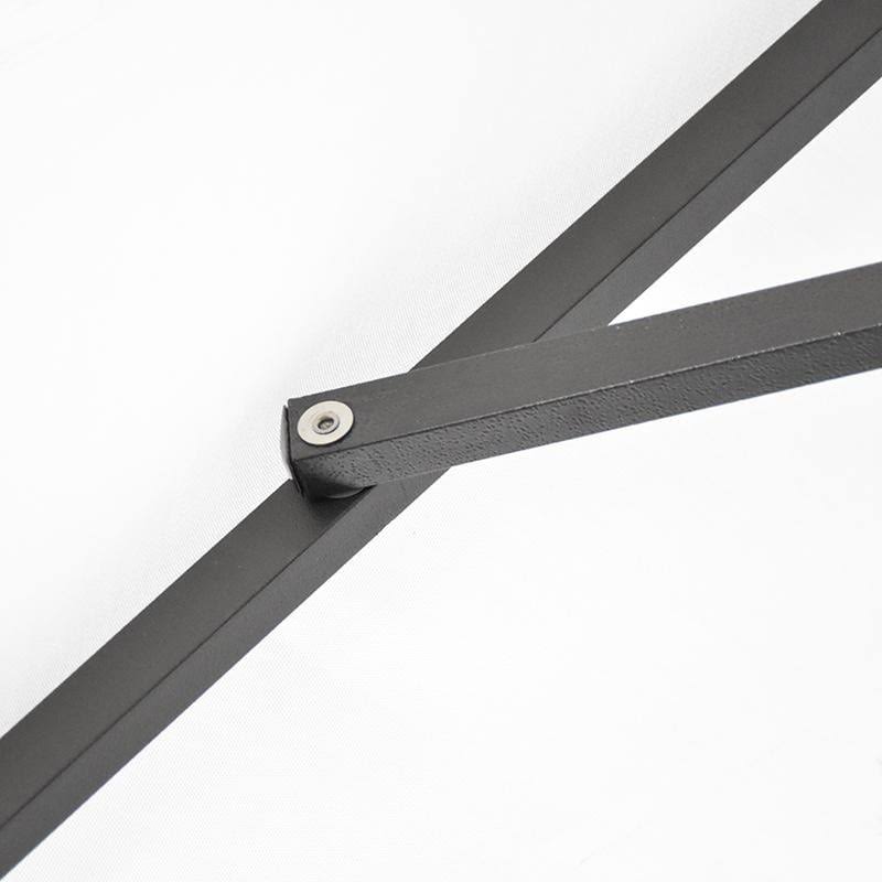 9 ft. Aluminum Market Umbrella Collar Tilt Matted Black Olefin Hunter Green D957262
