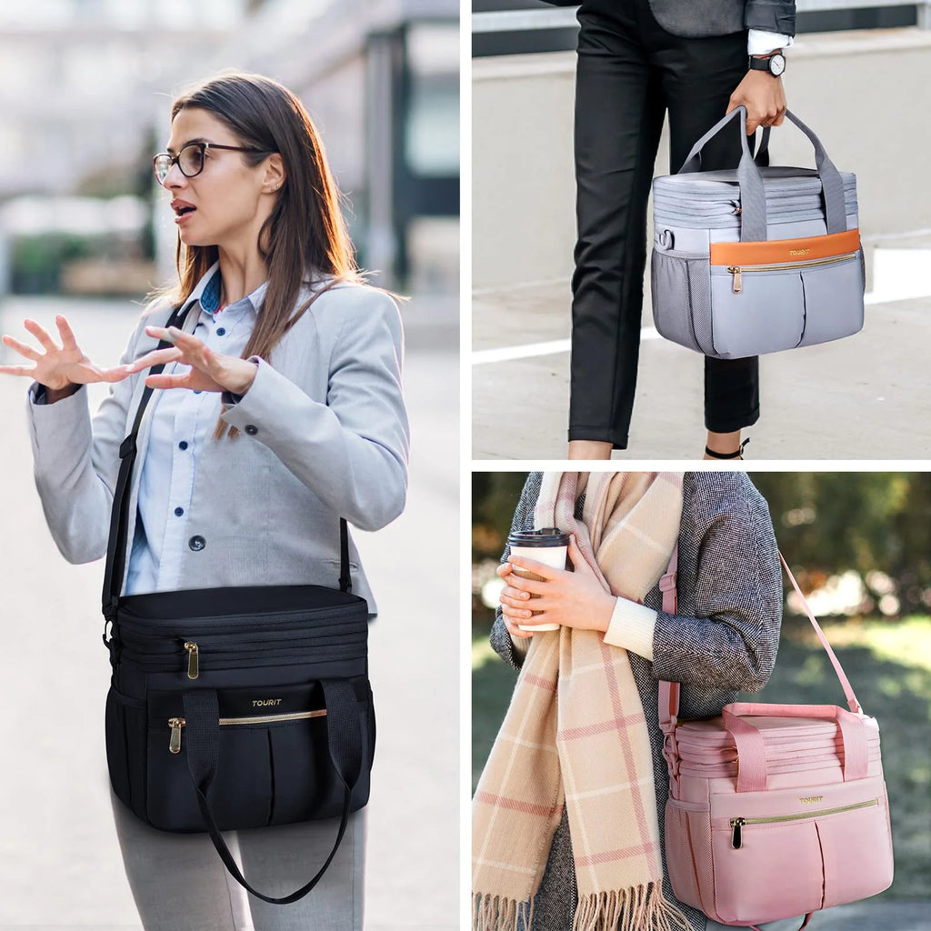 Pink Insulated Lunch Bag Tote Cooler S737496