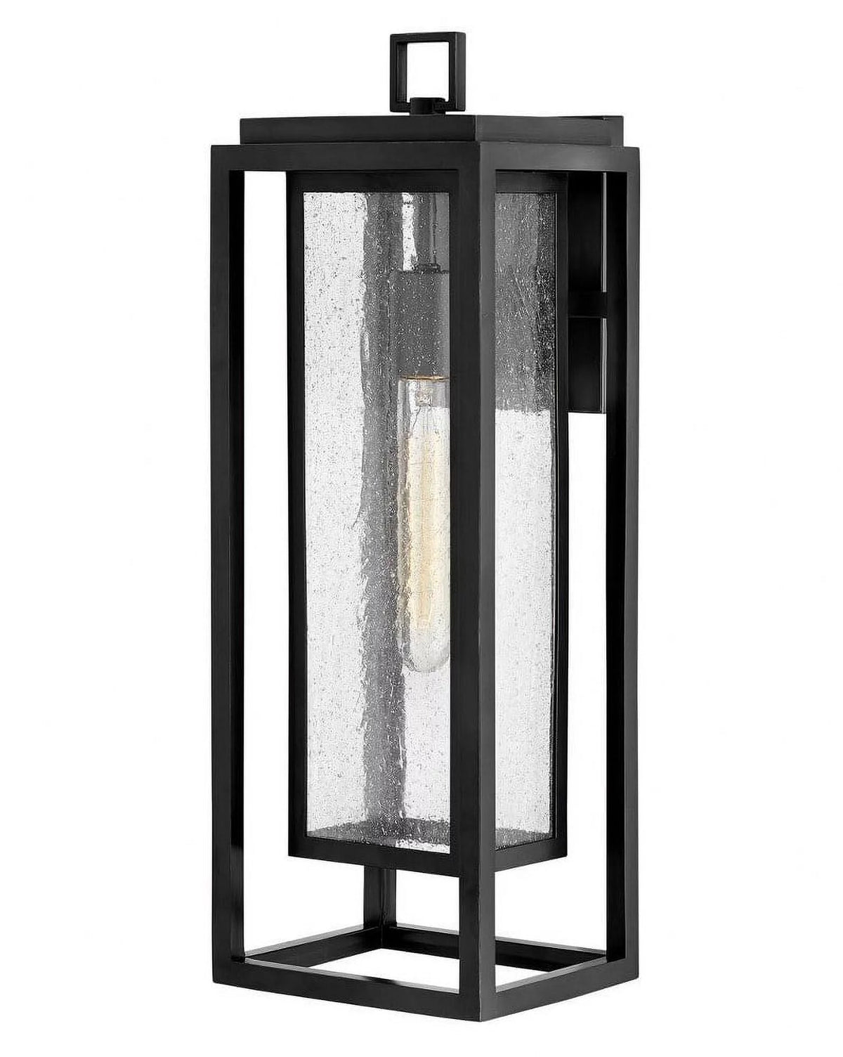 1-Light Large Outdoor Wall Lantern with Clear Seedy Glass G3244