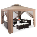 10'x 10' Canopy Gazebo with Mosquito Netting Z16234