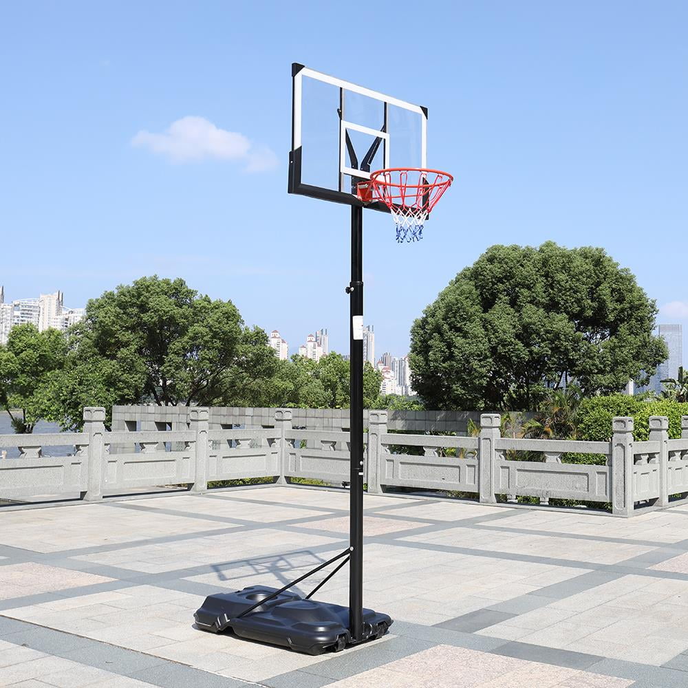 44in Portable Adjustable Basketball Hoop with Wheels C6821