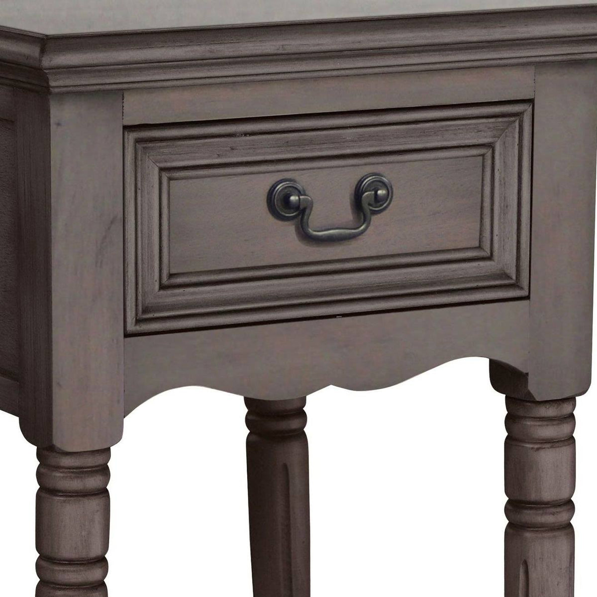 Antiqued Solid Wood Night Stand S36835