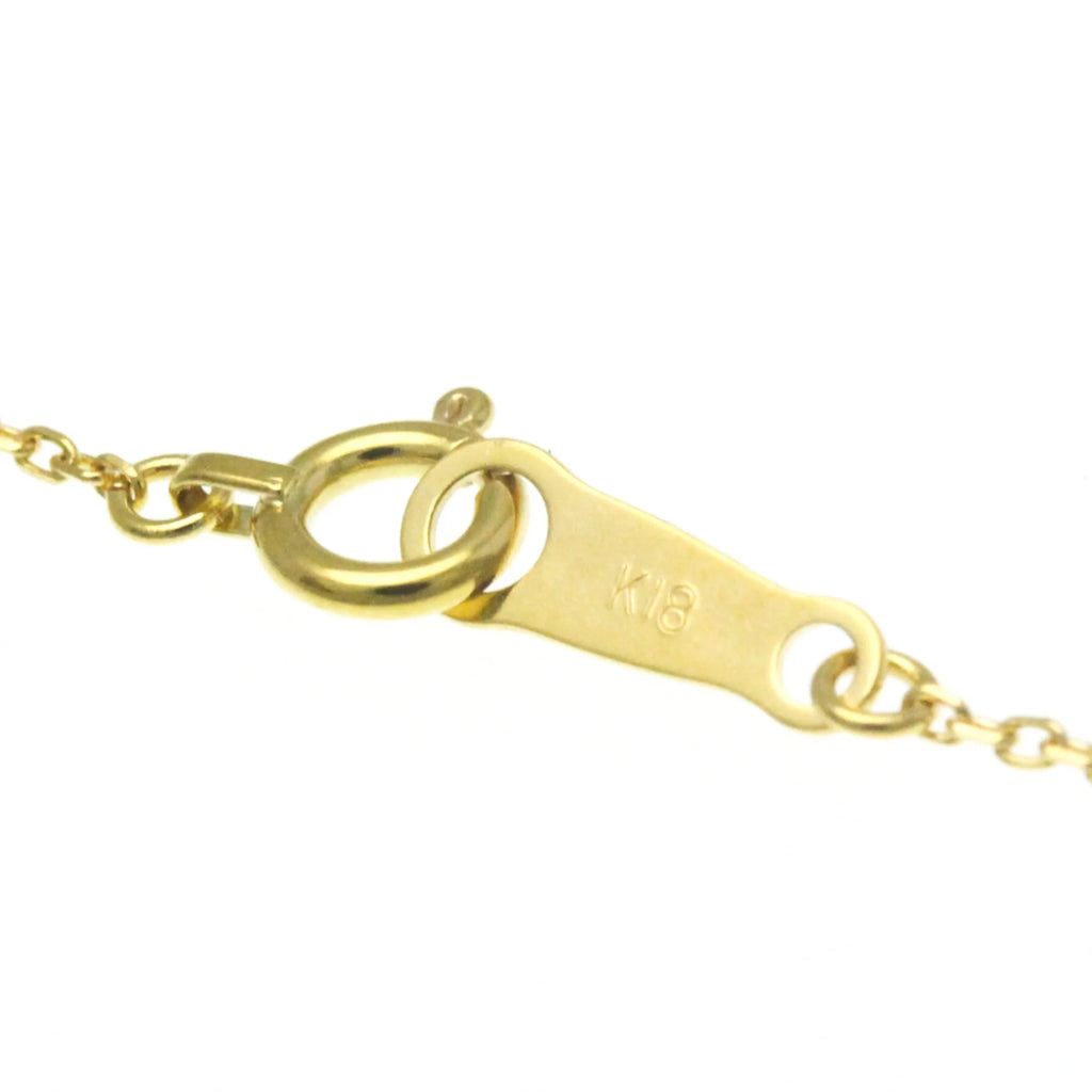 18K Yellow Gold Horseshoe Diamond Pendant Necklace K717518
