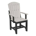 Dove Gray/Black Adirondack Patio Dining Chair A9808