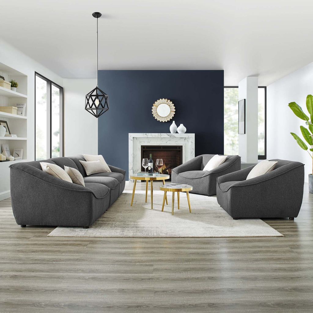 Charcoal 5-Piece Living Room Set W1002