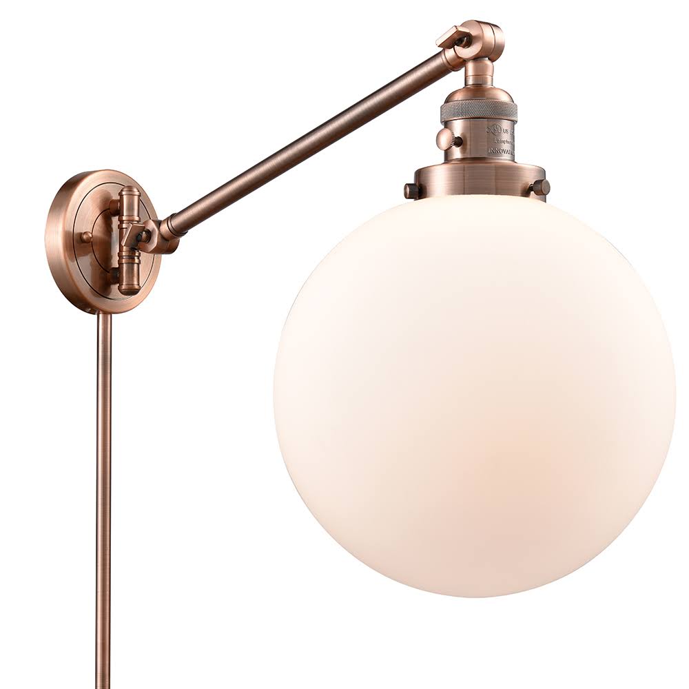 Brushed Satin Nickel Swing Arm Lamp N1979