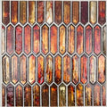 Fractal Blaze Glass Mosaic Tile A59860