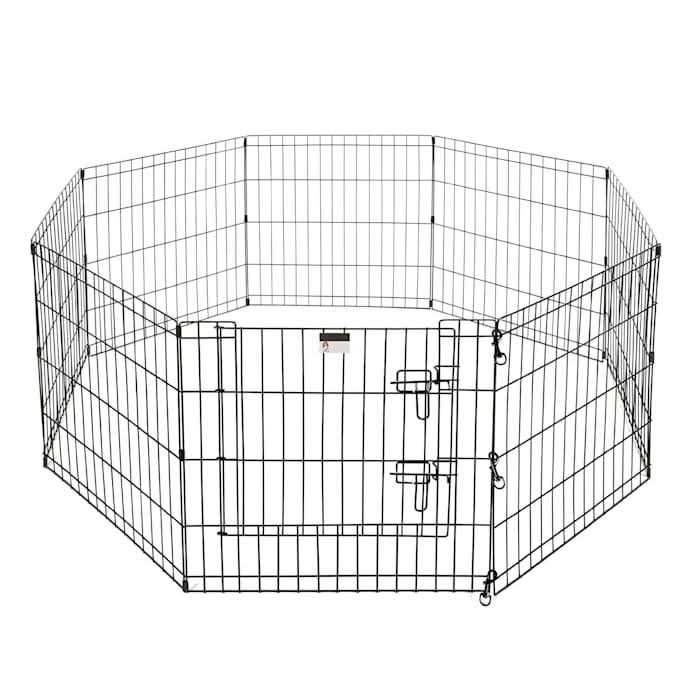 8 Panel Folding Metal Playpen with Door N331564